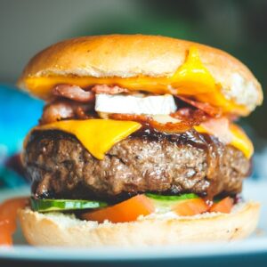 برجر لحم بالكاراميل